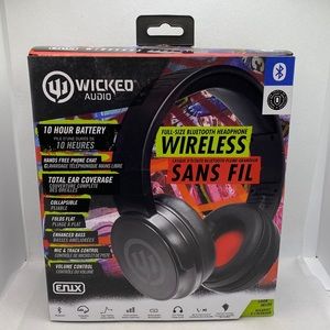 Wicked Audio Full Size Bluetooth Over Ear Headphones Wireless